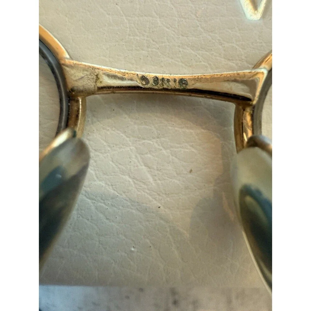 Versace MOD 1215-B 1002 Eyeglasses Half Rim Black Gold Italy 53-16-135 Luxottica